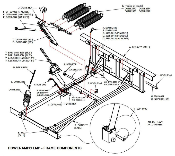 McGuire Parts » Dock Parts » Springs, Shocks, Hold-Downs