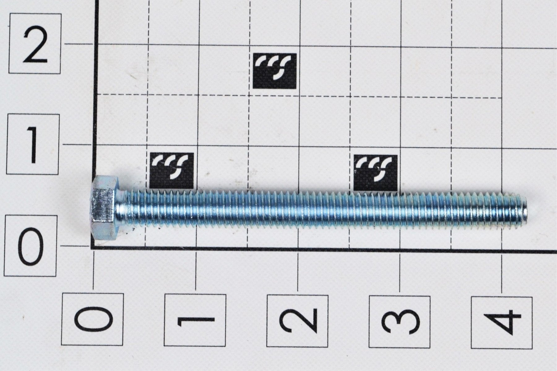 000-551 3/8"-16 X 4" Hh Cap Screw Full Thread Zp - Kelley