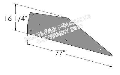 152-869 Toe Guard 8' Board, Top "K" Series 23" Pit 77" X 16-1/4" - Kelley