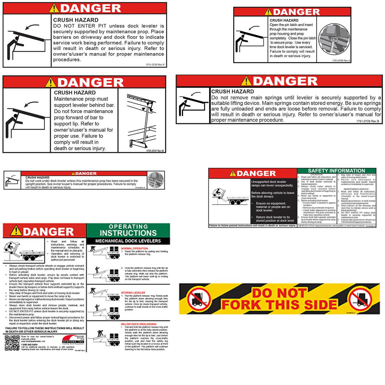 1752-0006 Kit, Decal, Safety, Cm/Dm/Hm - Poweramp