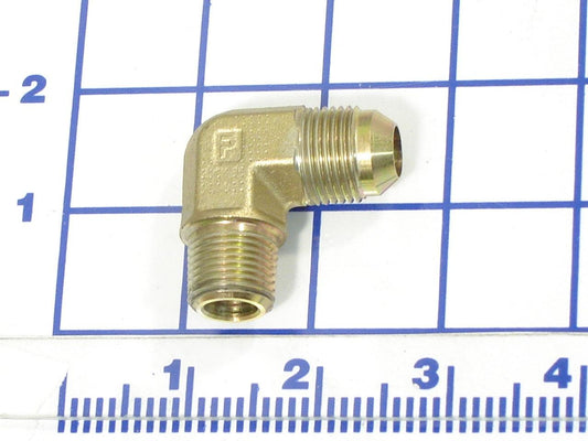 206-523 Elbow: 90 Male, 37 Flare 1/2" Tube 3/4-16;3/8"-18 Npt - Kelley