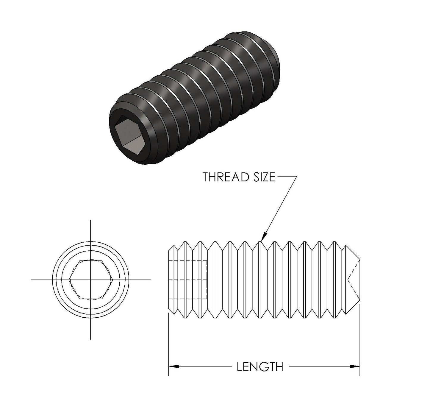 217-028 1/4"-20 X 5/8"Sckt Set Screw - Serco