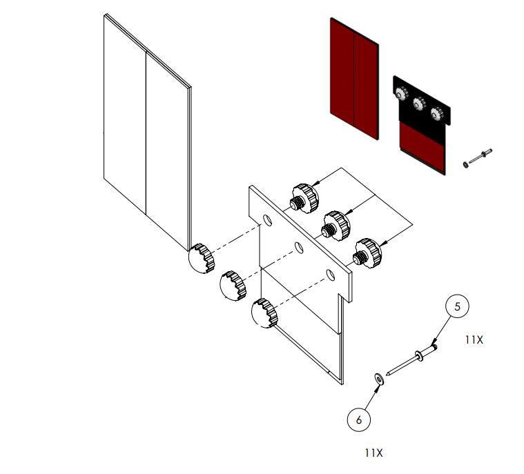 53700712 3 Sphere Repair Kit - Fastrax - Rite-Hite