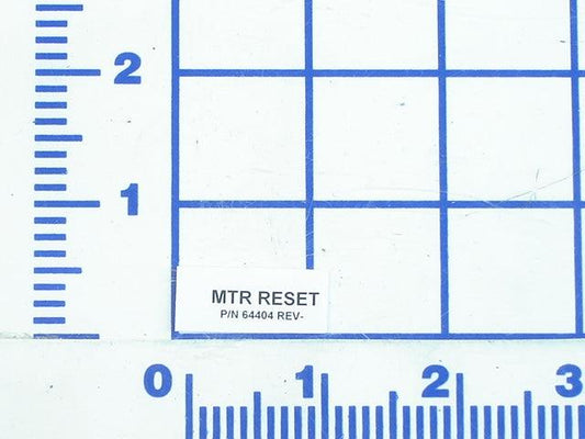 64404 Motor Reset Decal - Rite-Hite