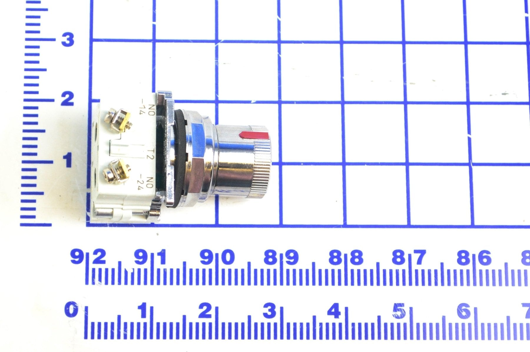 708-899 Roto-Push Switch W/Contacts Rotating Collar W/ Push Button Center - Kelley