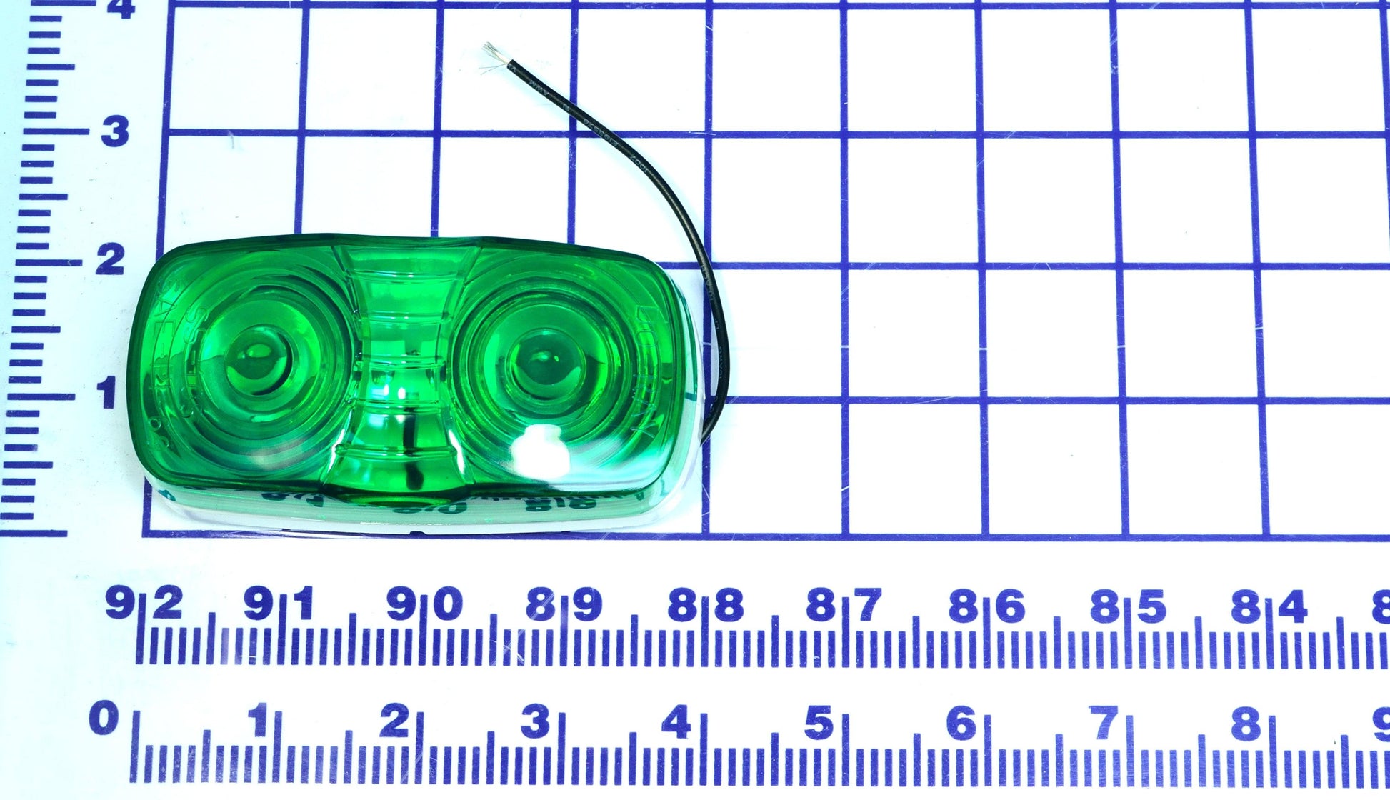 823-107G Green Inside Light W/ Bulb and Housing Rectangle - Serco