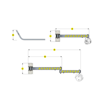 Tri Lite Swing-Arm Integrated LED Loading Dock Light