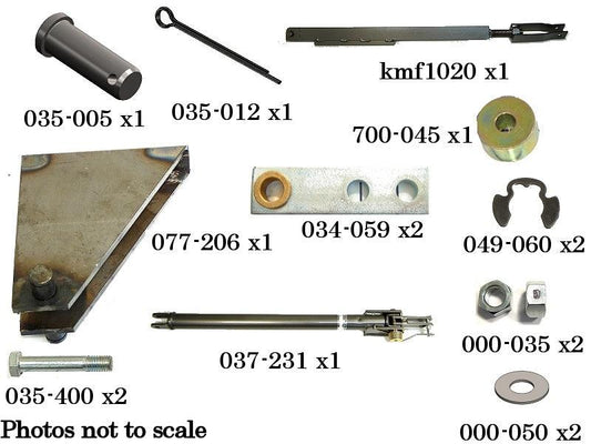 KMF1050 6' Long Mechanical Leveler - Walkout Lip Kit W/O Shock. Hanger Bracket Included. - Kelley