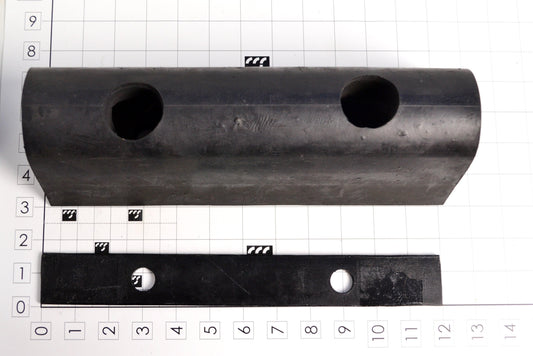 MFRM-D4D Molded Bumper 4" X 4" W/Holes Sold By The Foot/10' Max Length - Excel Solutions